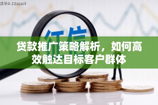 玉东贷款推广策略解析，如何高效触达目标客户群体