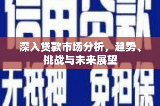 玉东深入贷款市场分析，趋势、挑战与未来展望