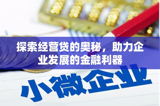 玉东探索经营贷的奥秘，助力企业发展的金融利器