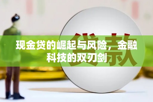 玉东现金贷的崛起与风险，金融科技的双刃剑