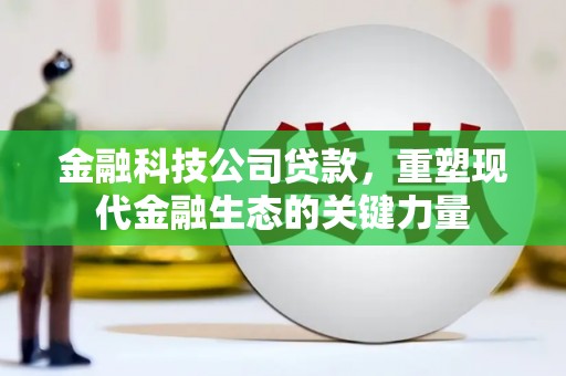 玉东金融科技公司贷款，重塑现代金融生态的关键力量