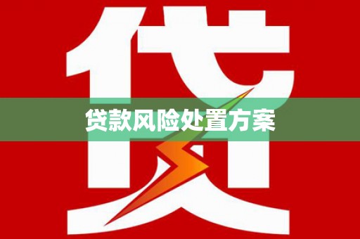 玉东贷款风险处置方案